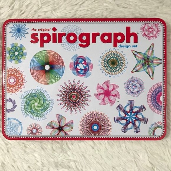 Spirograph Deluxe Set & Travel Spirograph Tin Set w/Bonus Coloring Book Pencils - Picture 13 of 16